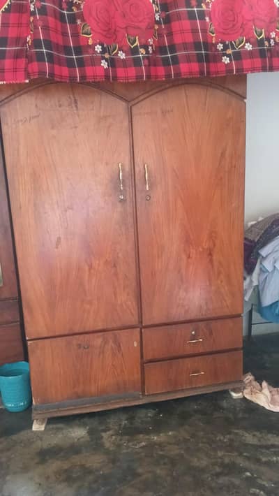 double bed, sufa set, cabinet showcase single bed
