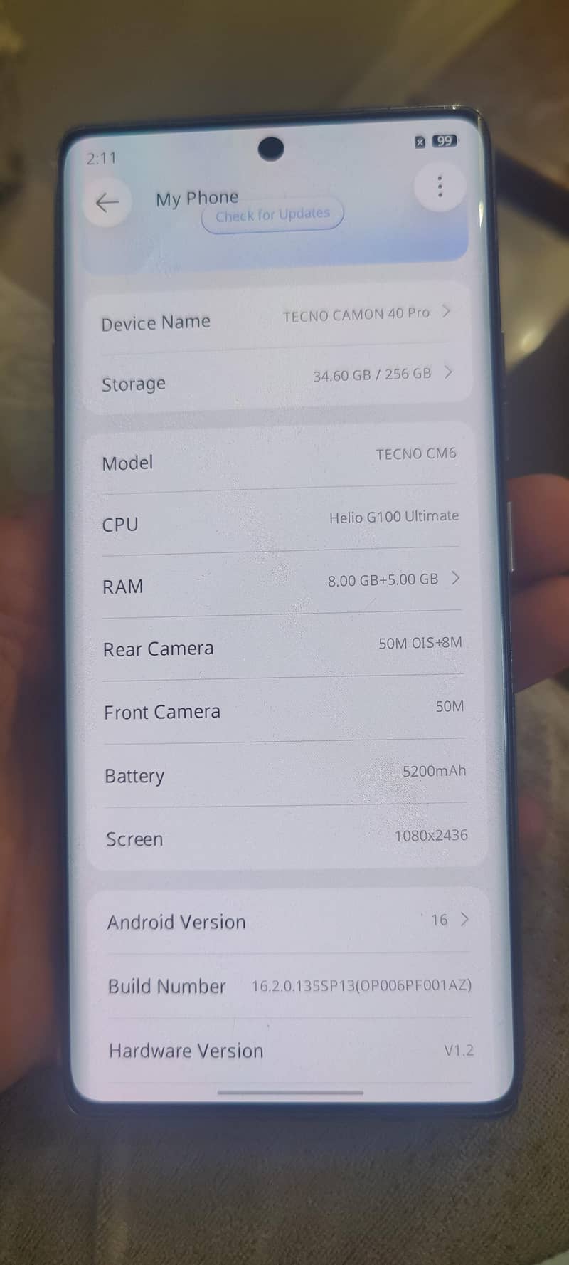 Tecno CAMON 40 Pro 2