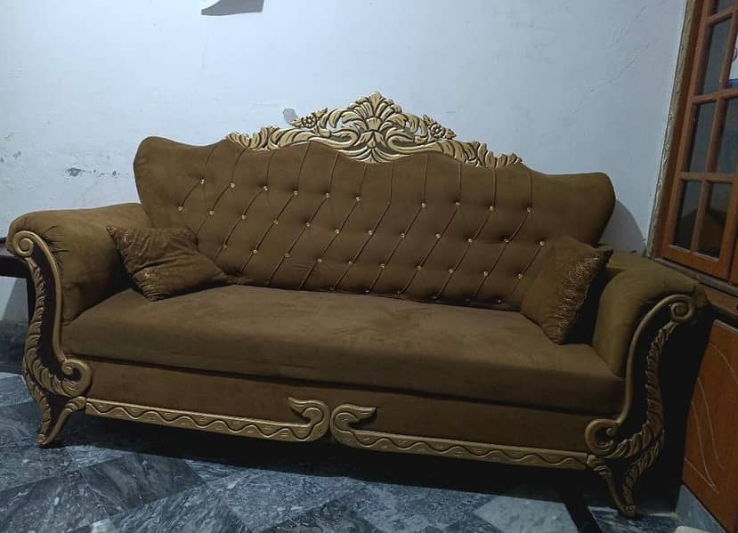 5 Seater Sofa & King Size Bed with Mattress 0