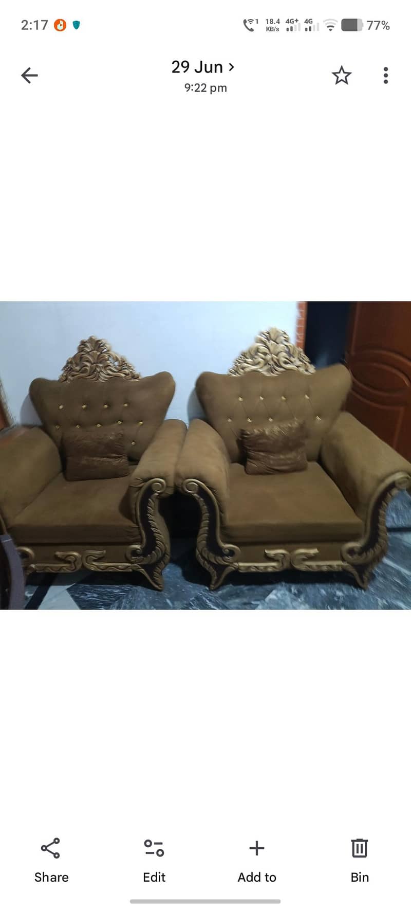 5 Seater Sofa & King Size Bed with Mattress 1