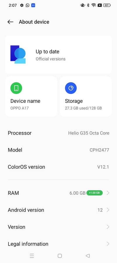 OPPO A17