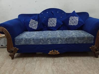 blue sofa 3 seater