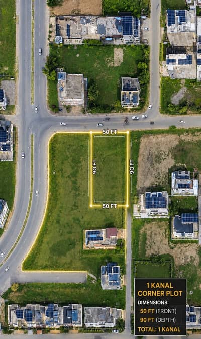1 Kanal Corner Commercial Plot at Main Boulevard Lake City Meadows | Ring Road Interchange | Opposite DHA Phase 5
