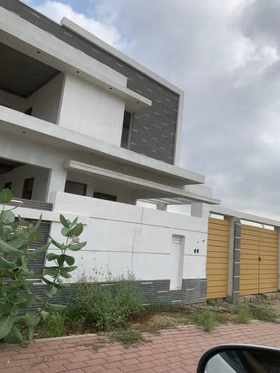 BAHRIA HILLS 500 SQ YARDS DOUBLE STORY WITH BASEMENT GREY STRUCTURE VILLA WEST OPEN