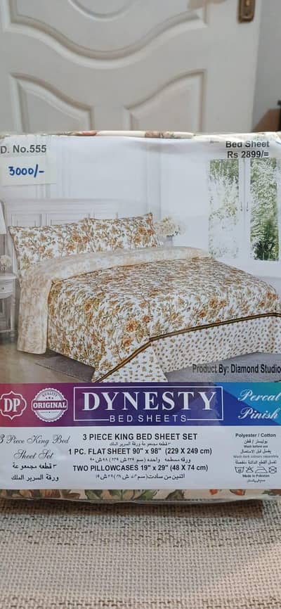 premium cotton and diamond crystal cotton bedsheets .