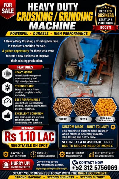 Heavy duty grinder / crushing machine/ /chakki machine/