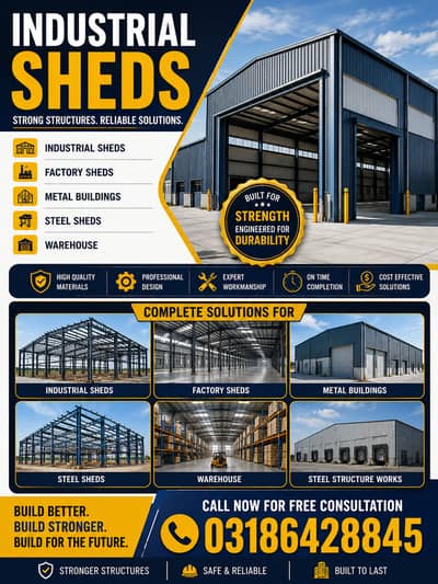 sheds/Factory sheds/Steel sheds Warehouse Industrial,dairy ParkingShed