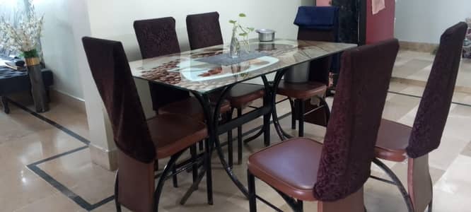 6 chairs Dining Table