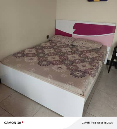 bed and wardrobe