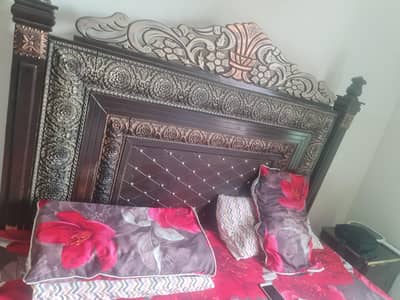 wooden bed