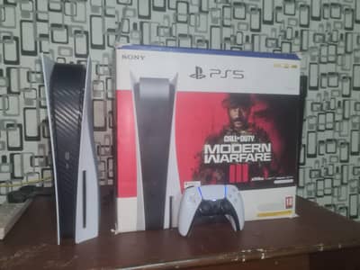 PLAYSTATION 5 WITH BOX FAT DISC