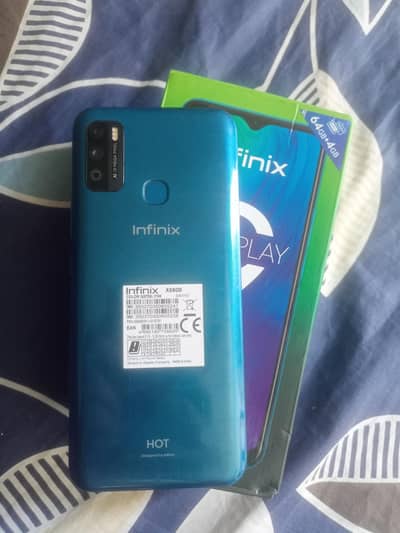 Infinix Hot 9 Play 4+64 03441287604 box sth ha chrgr ni pric finl