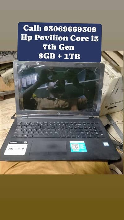 Touch Screen Hp Core i3 7th Gen Display 15.6 inch Numpad 1TB Hard