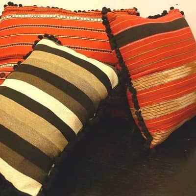 Chitrali Handmade Cushions available in 12x12” & 18x18”