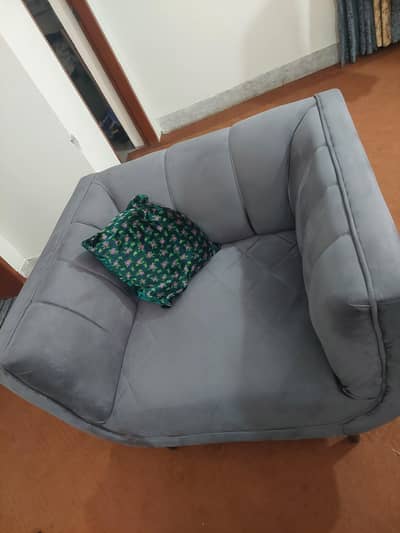Dark Grey Sofa Set