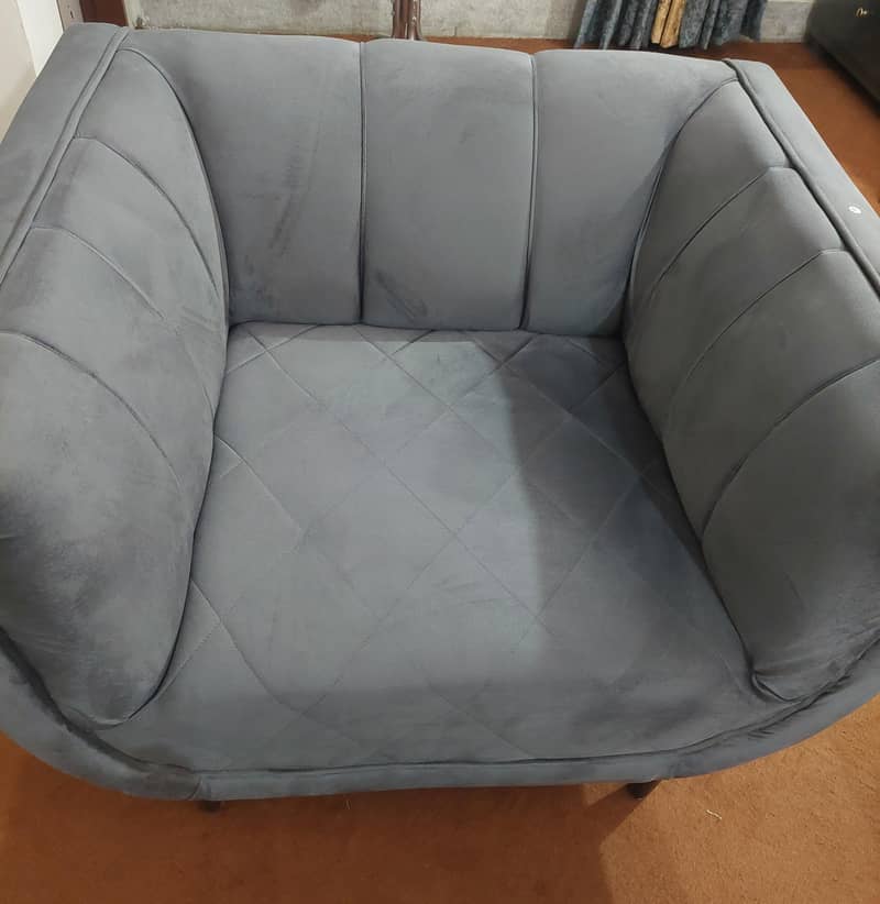 Dark Grey Sofa Set 5