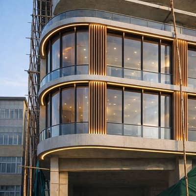 600 sq yards independent building with ground plus 2 constructed with SOLAR near Parsa tower