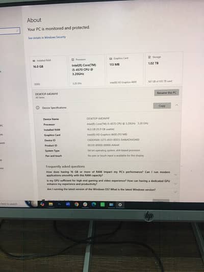 Core i5 4th gen for sale
