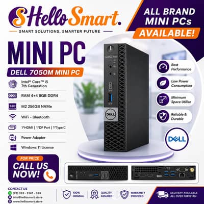 Dell 7050Micro I5 7Gen 8/256, Lenovo Tiny I5 6 Gen 8/256, Desktop