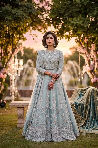 Walima Bridal Maxi & Lehnga - Handmade Fancy Party Wear Dress