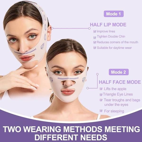 V-Shape Facial Slimming Bandage – Double Chin Reducer & Face Lift Strap for Men & Women