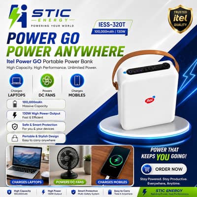 Itel Power GO 100,000mAh 130W Portable Power Bank