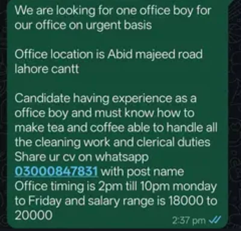 Office boy 0