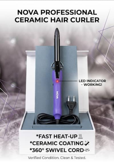 Professional NOVA Hair Curler - Working Condition