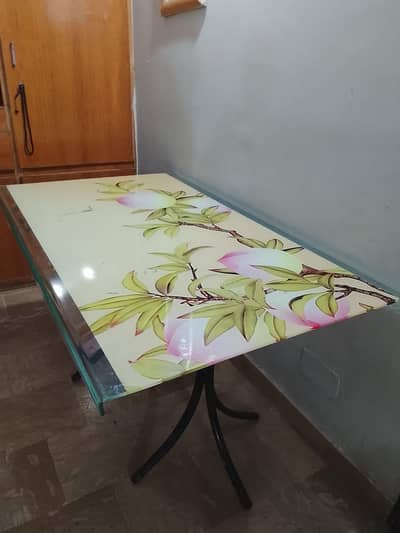 Glass Dining Table / Study Table  Excellent Condition