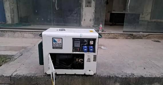 Use generator 10/10condition self and push start 6KVA with sound proof