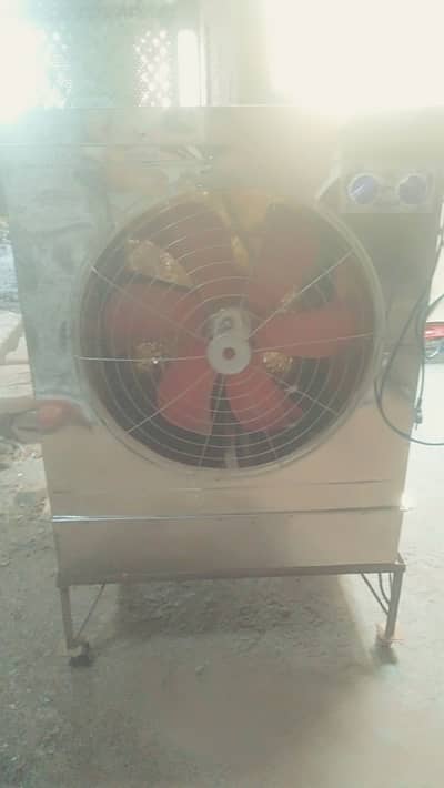 Industrial stainless steel air cooler.
