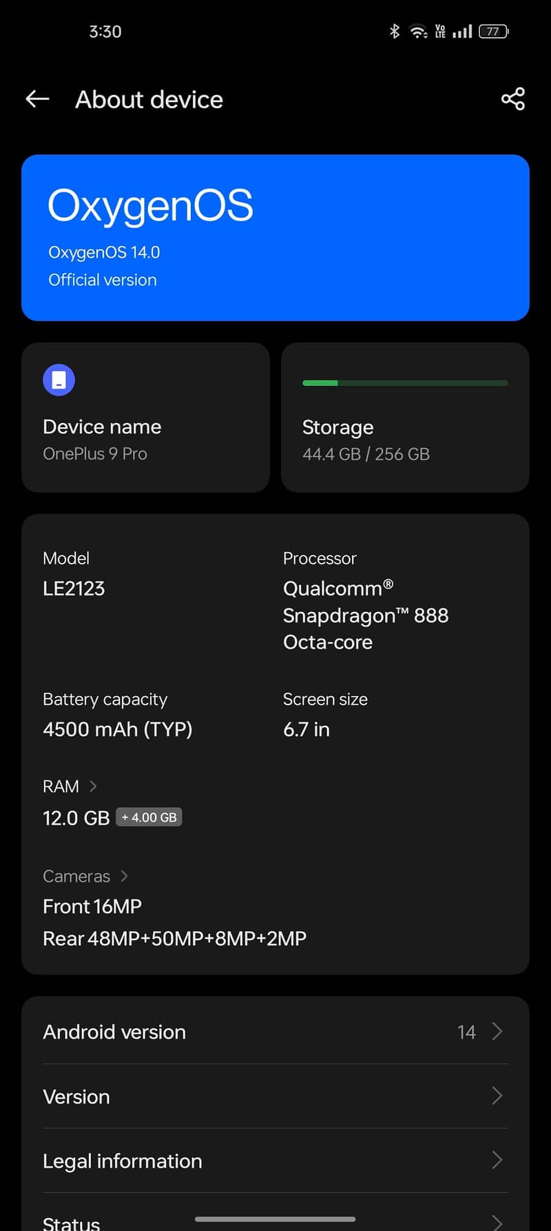 One Plus 9 Pro 6