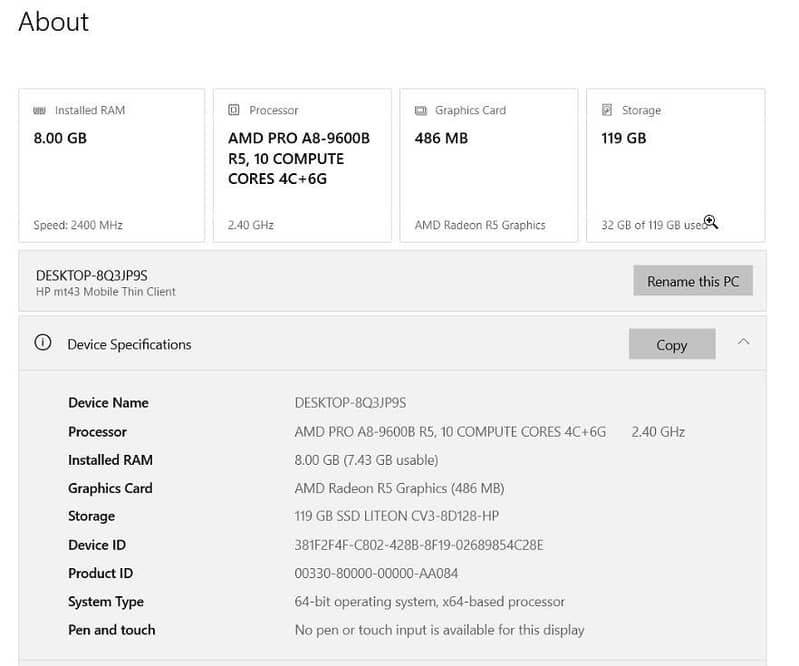 Hp mt43 Mobile Thin Client 11