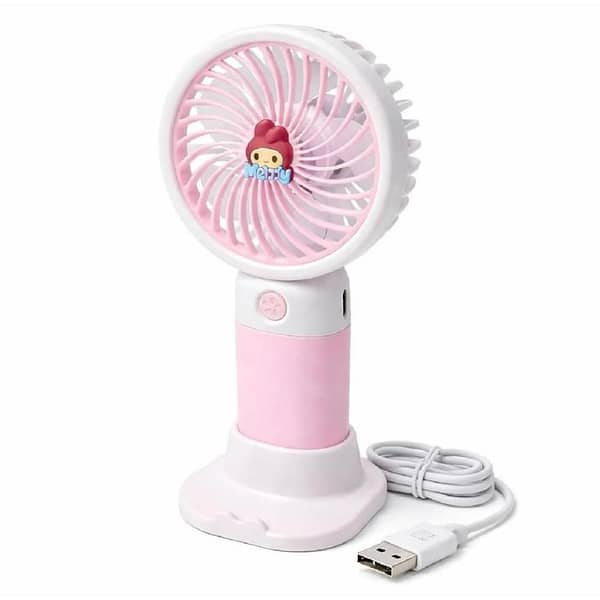 Portable Mini Fan with Digital Display – USB Rechargeable, 5-Speed Foldable Fan, Neck & Tabletop Mode