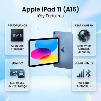 I pad 11 (A 16) 256 GB