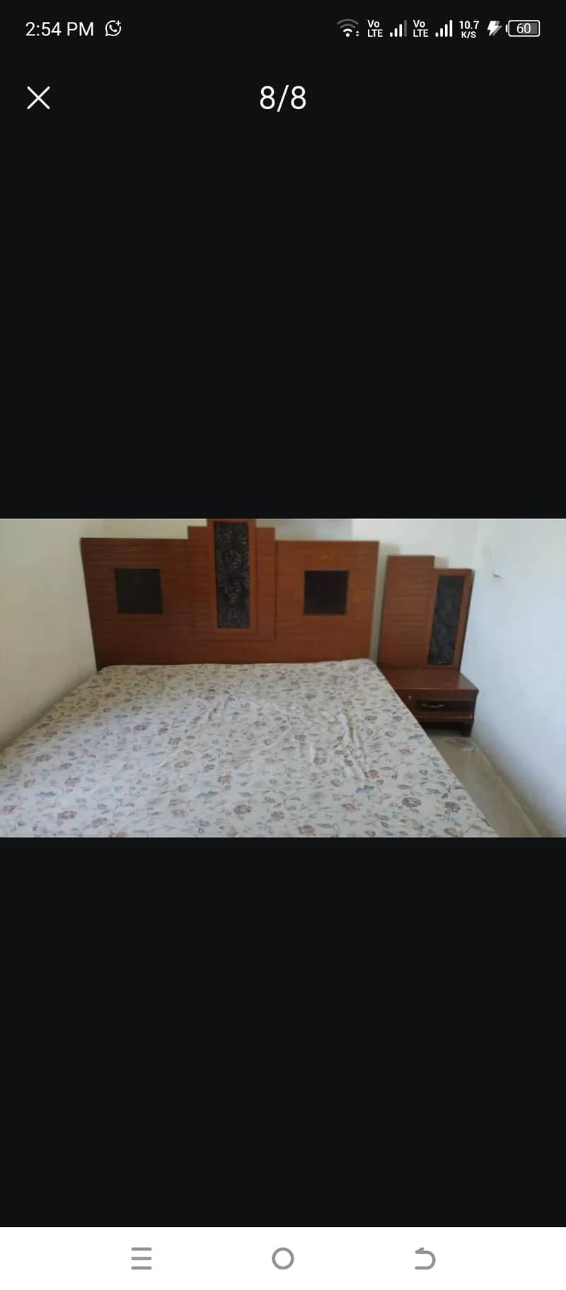 nice condition solid bed 2