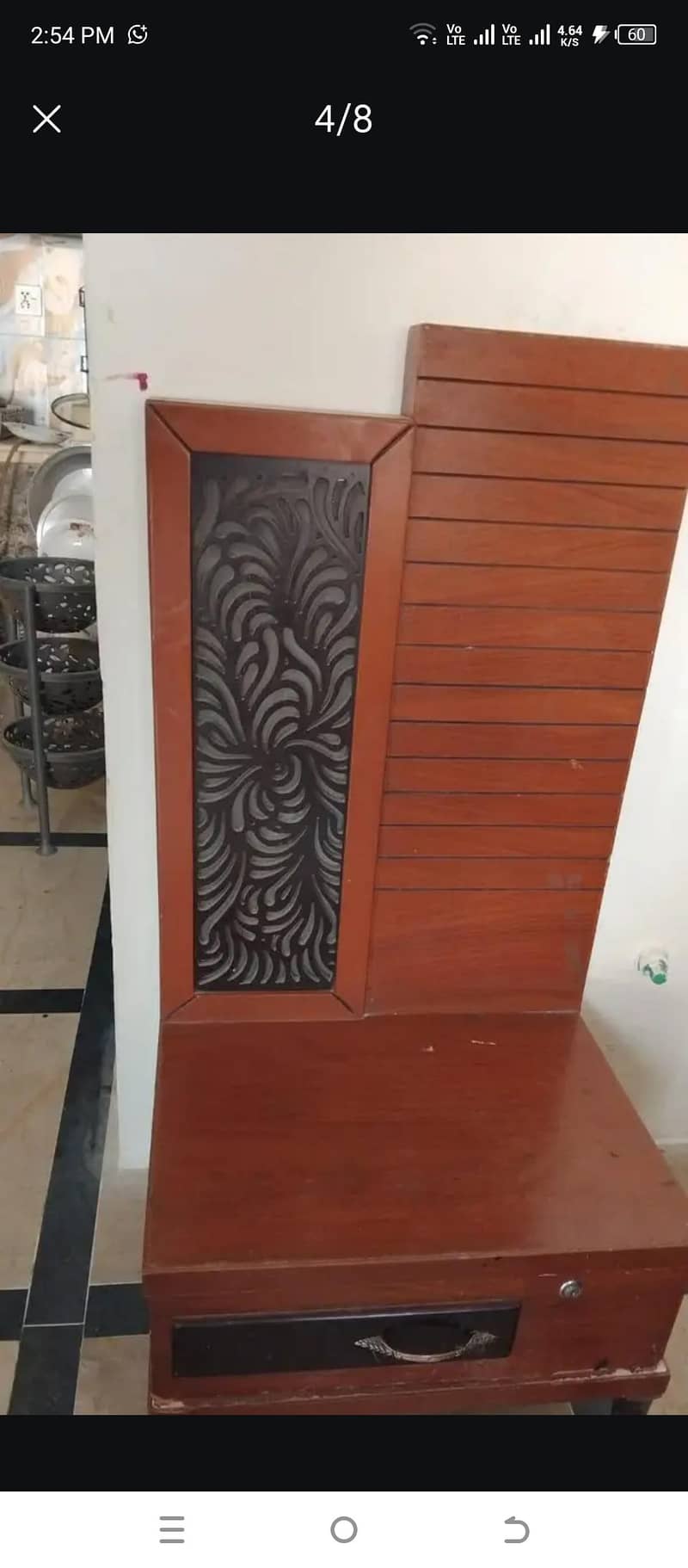 nice condition solid bed 4