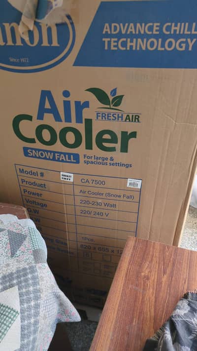 I'm selling canan air cooler brand new