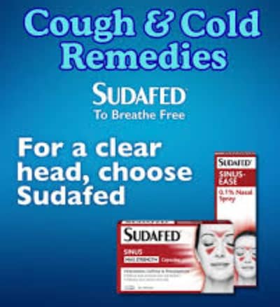 Sudafed nasal spray and capsules