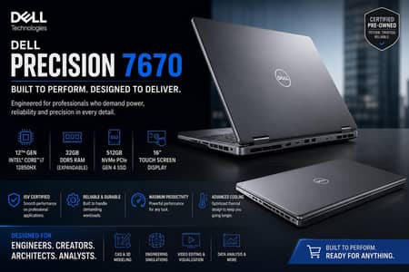 Dell precision 7670 i7-12850HX Touch screen