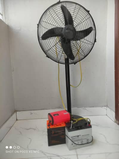 AC DC charging fan