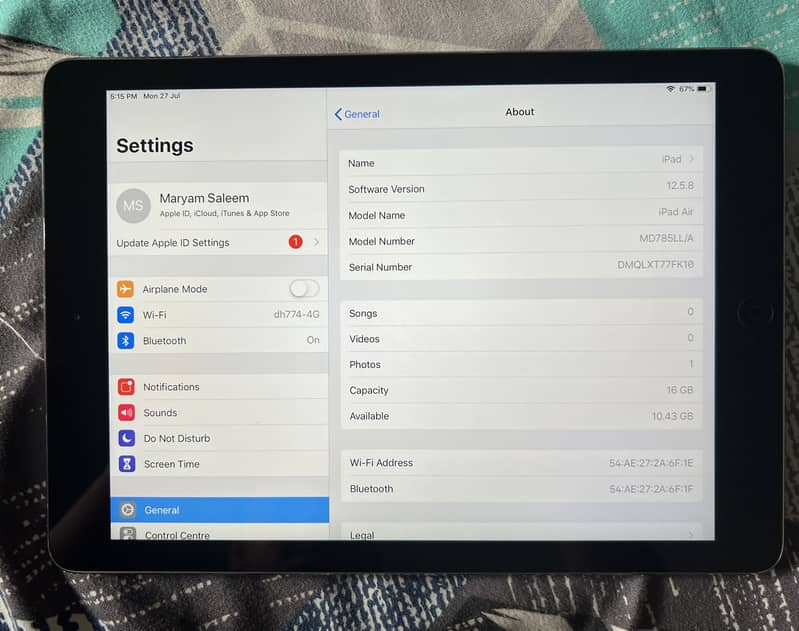 IPAD AIR 0