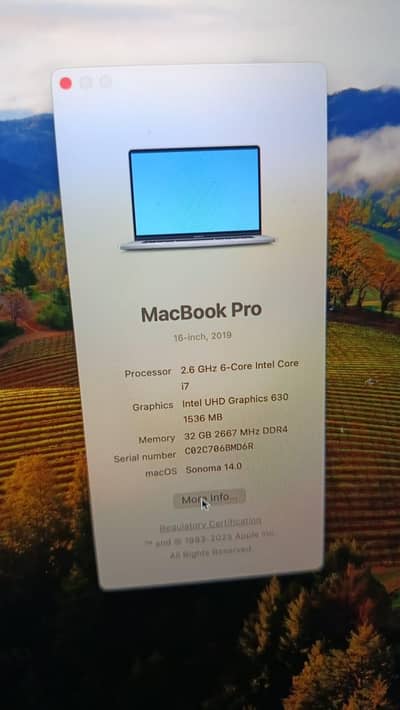 Mac Book pro 2019