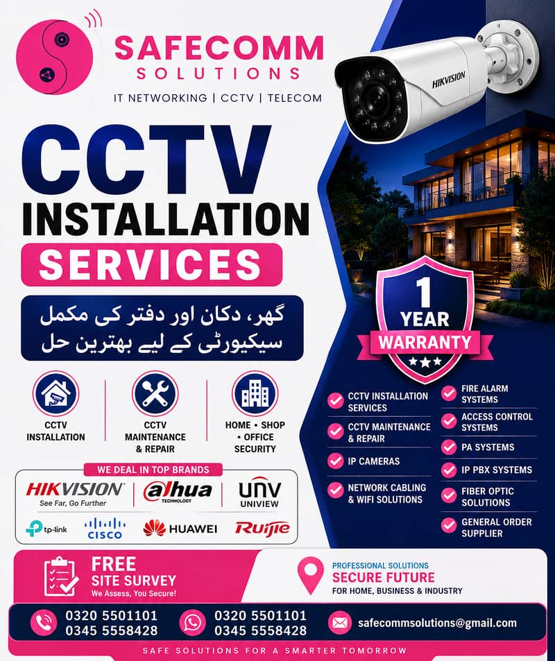 CCTV & Network Services(With Professional) 1