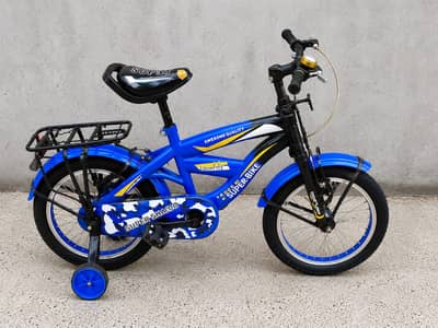 Super Shaino Kids Bicycle with Training Wheels – Excellent Condition