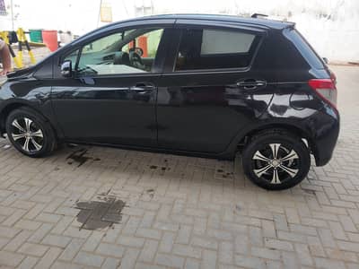 Toyota Vitz 2013 model import 2016 black matelic read full add