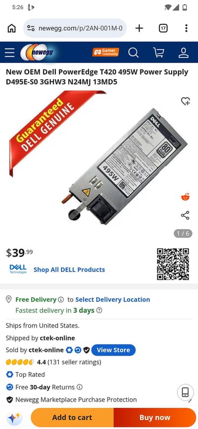 dell input switching pewar supply  495 wats  spalai