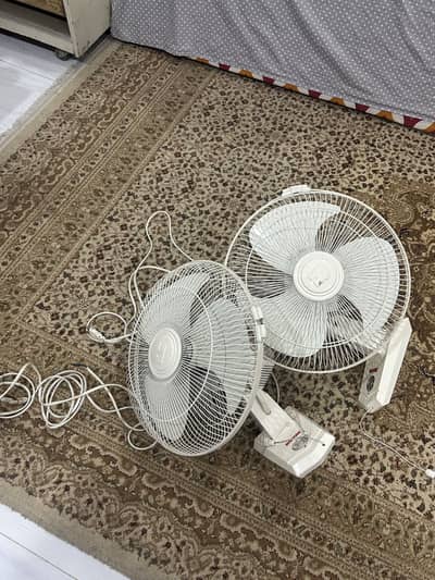 2 BRACKET FANS FOR SALE