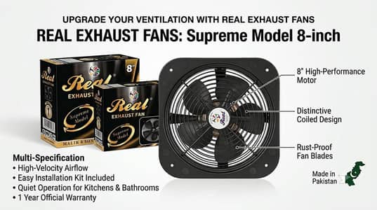 Exhaust Fan Real 8 Inch used Box Packed