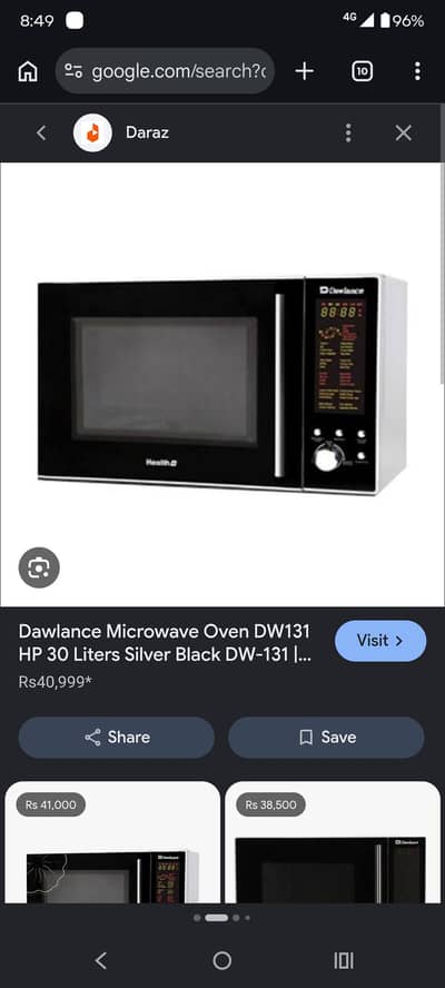 Dawlance microwave oven DW 131